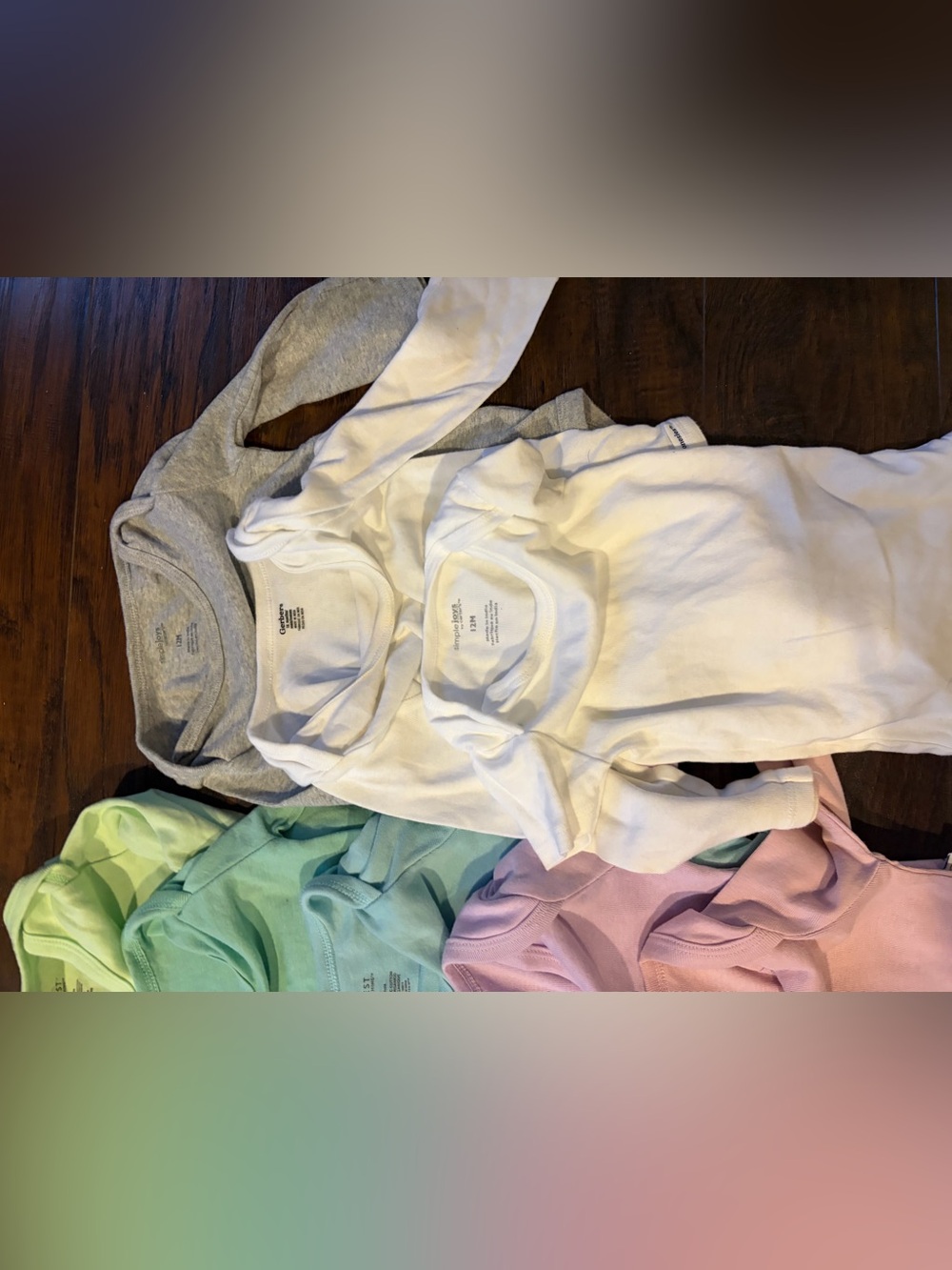 Set of 13 Rainbow Baby Bodysuit Bundle - Pastel & Bright Colors Onesies Baby - Picture 7 of 16